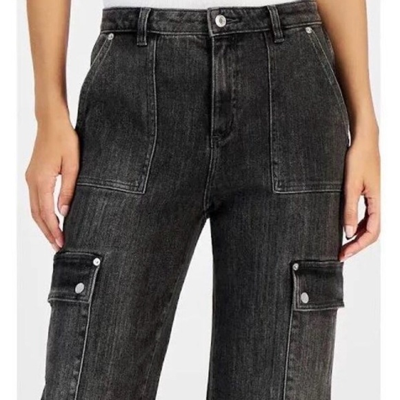 Michael Kors Women's Black Straight Leg Jeans - Picture 2 of 6